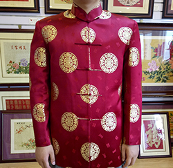【手工服饰】云锦唐装男款