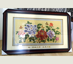 框画内部烫金