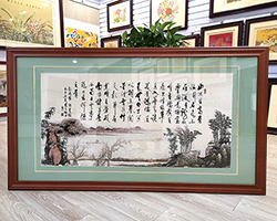 云锦框画陋室铭