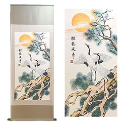 松鹤延年大卷轴